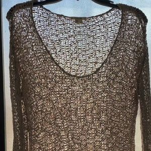 Helmut Lang Open Knit Cotton Yarn Spring/Summer Sweater Beige P